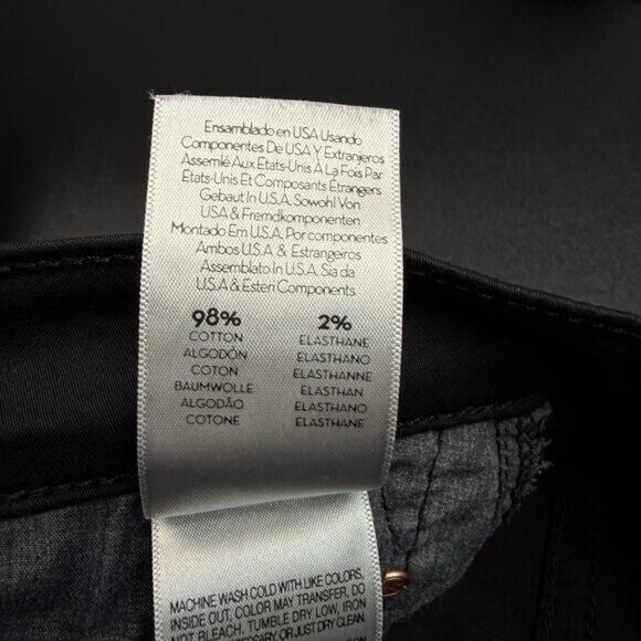 MOTHER The Looker Crop In Dye Black Size 29 - Picture 5 of 9